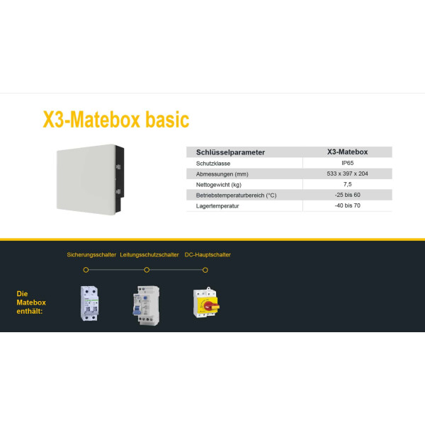 SolaX X3-Hybrid-8.0-D Hybrid-Wechselrichter ohne Matebox